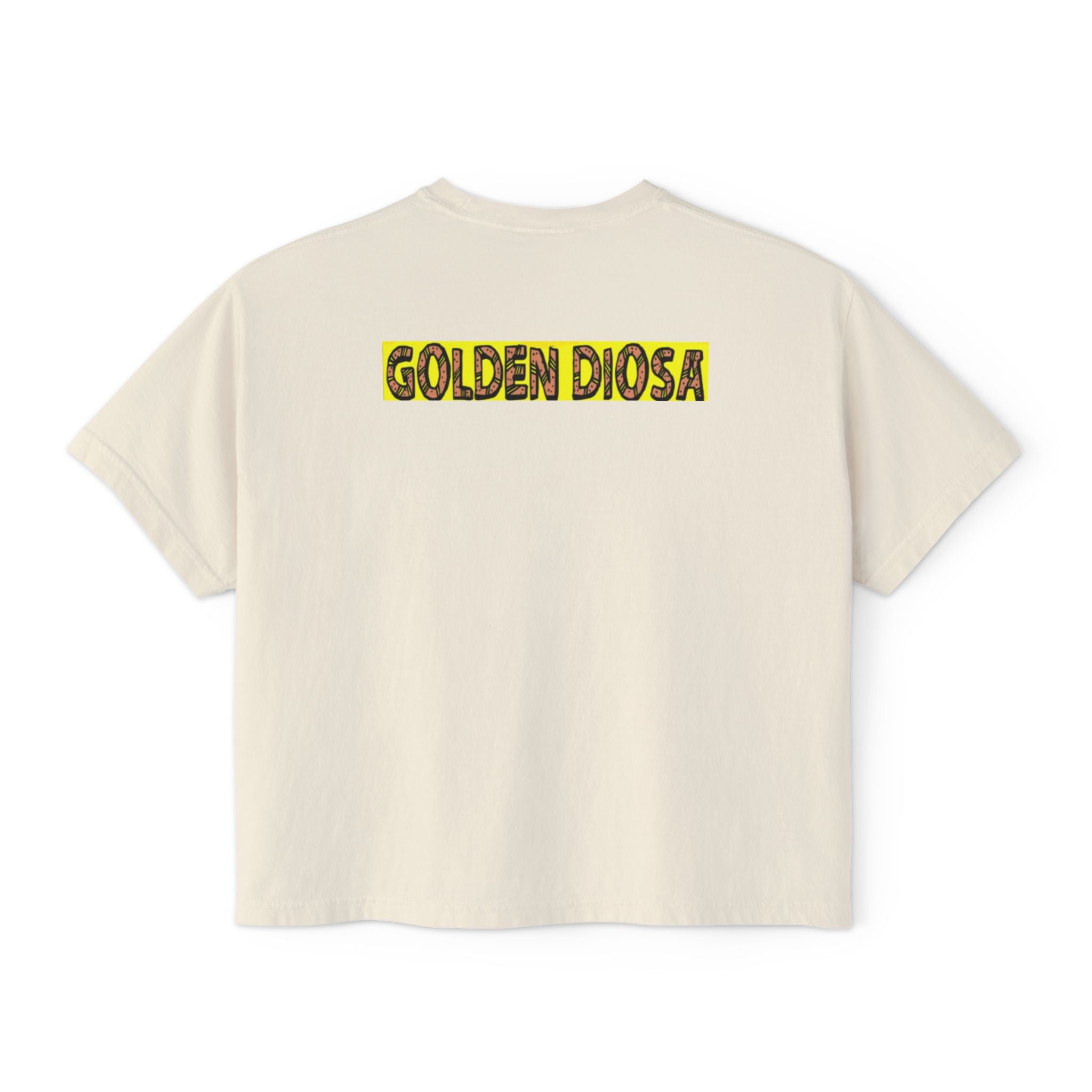 Golden Diosa Crop Top Boss Babe Tee
