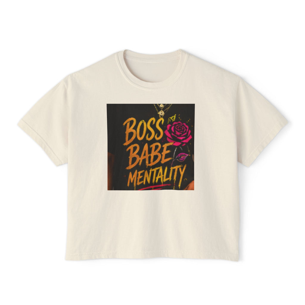 Golden Diosa Crop Top Boss Babe Tee
