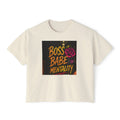 Golden Diosa Crop Top Boss Babe Tee