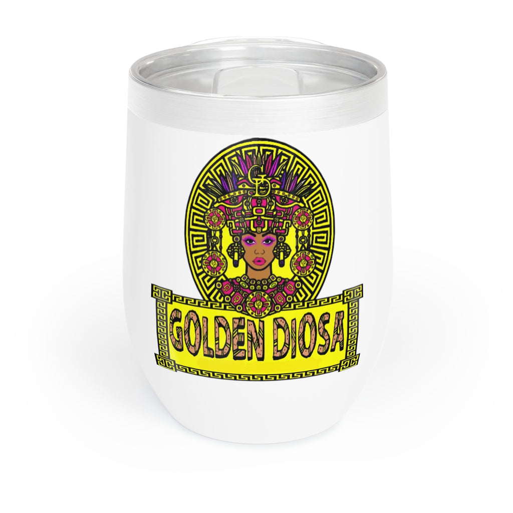 Golden Diosa Wine Tumbler
