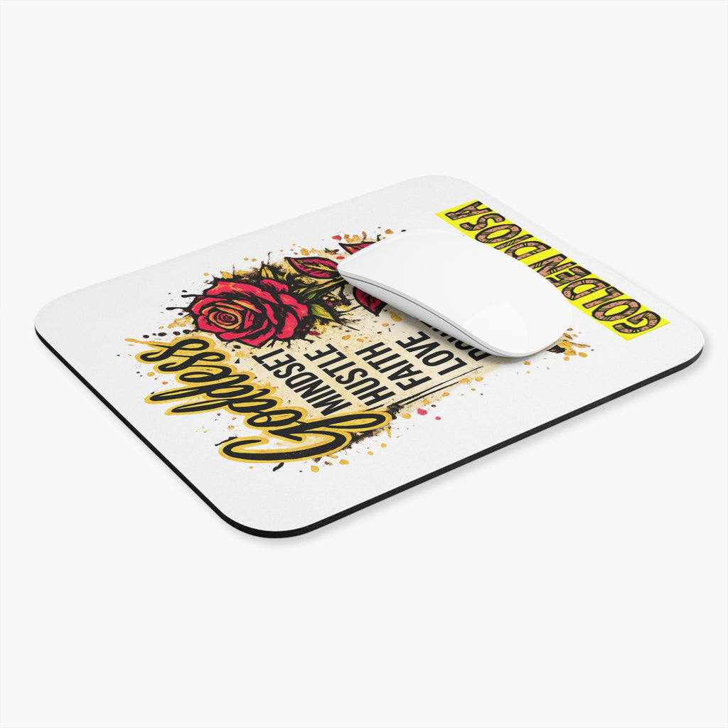 Golden Diosa - Goddess Rose Empowerment Pad — Mindset, Hustle, Faith, Love, Power, Resilience