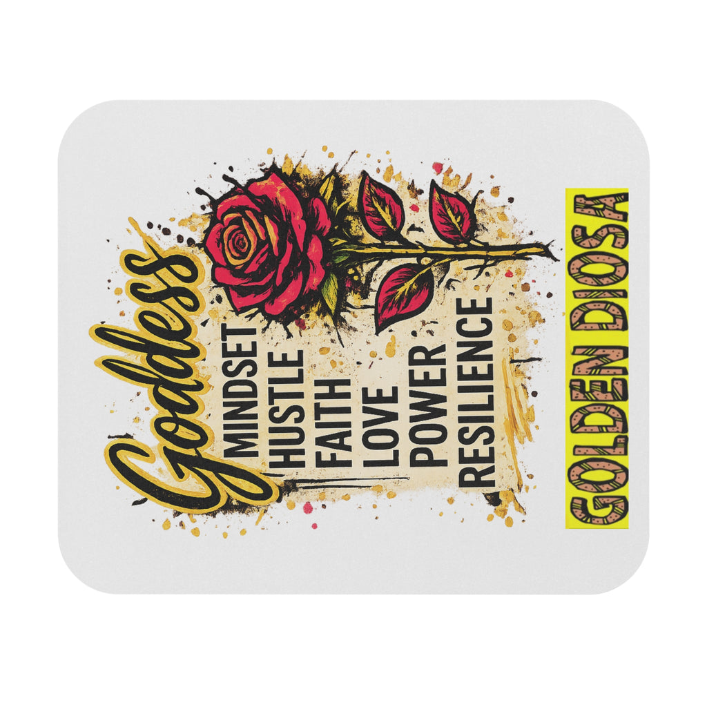 Golden Diosa - Goddess Rose Empowerment Pad — Mindset, Hustle, Faith, Love, Power, Resilience